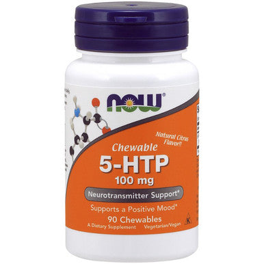 NOW 5-HTP 100 mg Chewables 90 lozenges