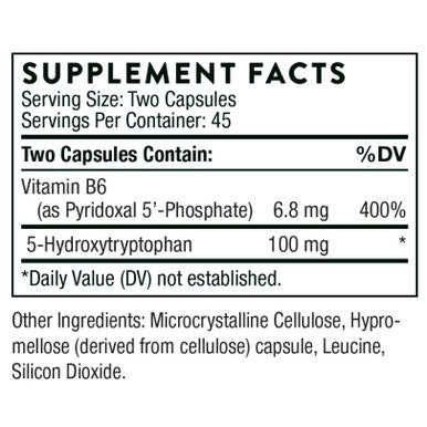 Thorne 5 HTP (5-Hydroxytryptophan) 90c