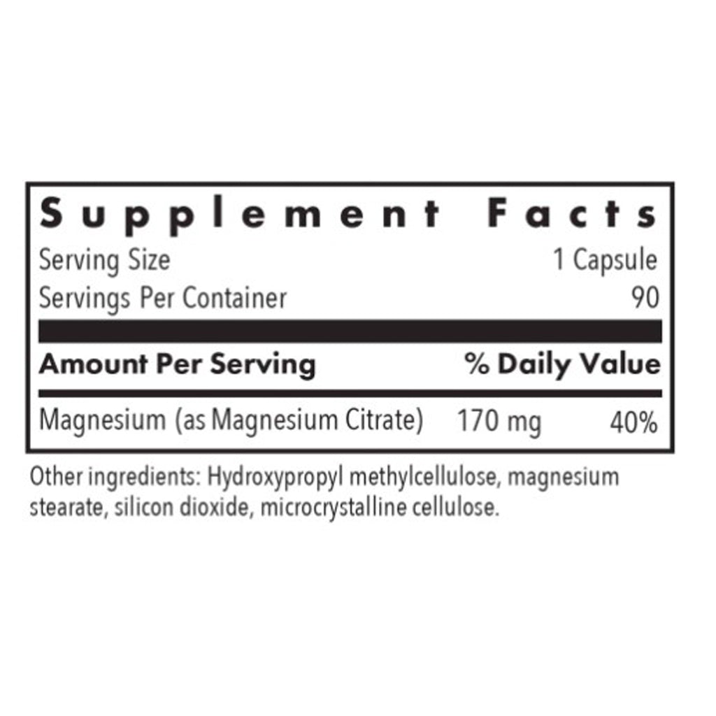Allergy Research Group Magnesium Citrate 90c