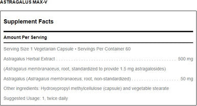 Douglas Laboratories Astragalus Max-V 60c