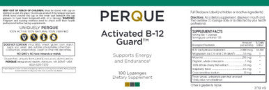 Perque Activated B12 Guard 2000mcg 100Loz