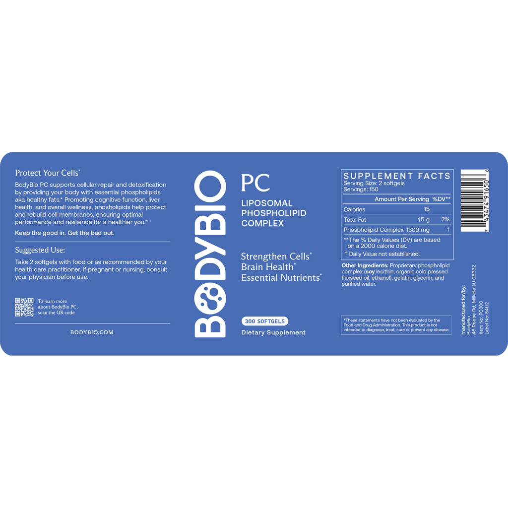BodyBio PC (liposomal phospholipid complex) 300sg