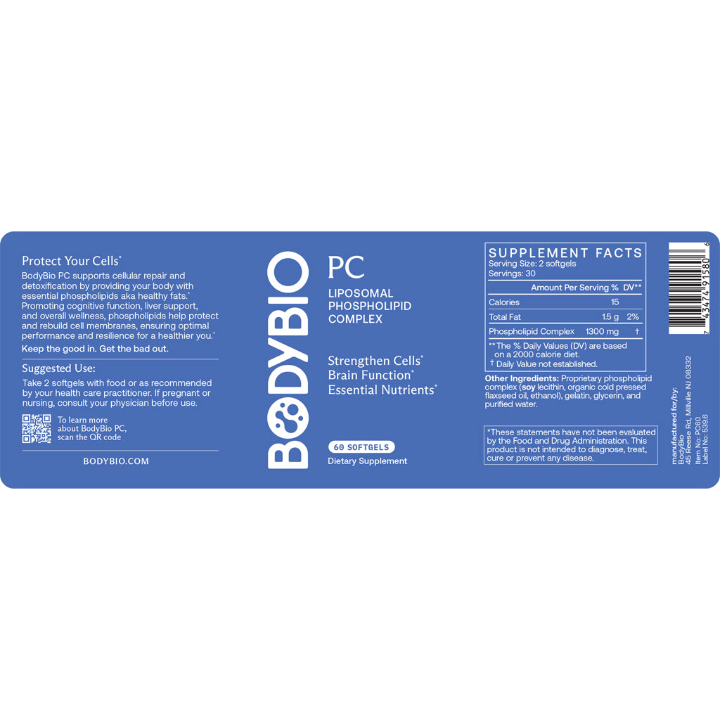 BodyBio PC (liposomal phospholipid complex) 60sg