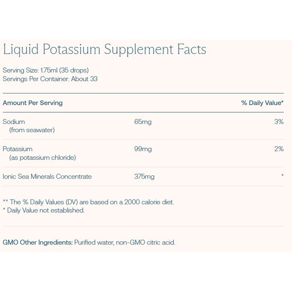 BodyBio Liquid Potassium 2 oz.