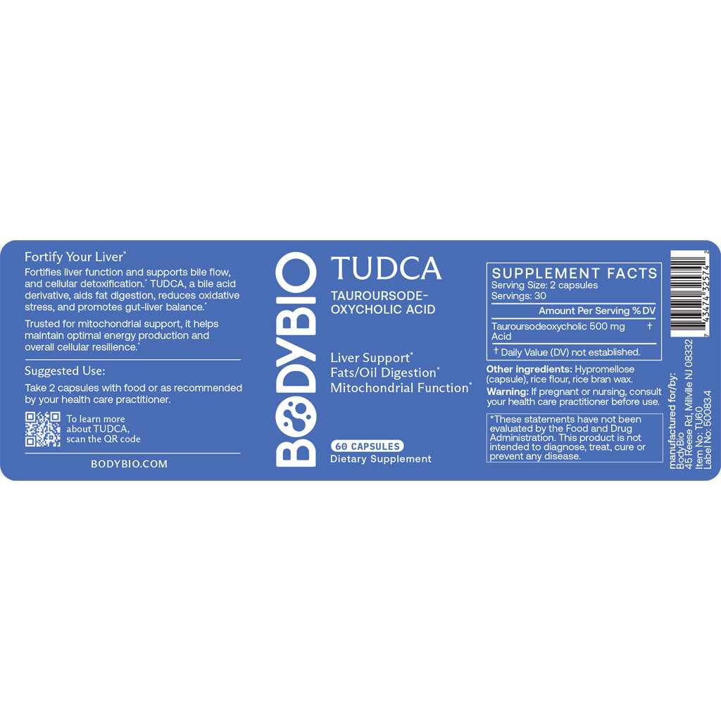 BodyBio Tudca 60c