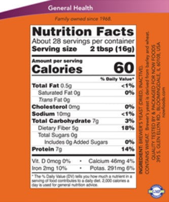 NOW Brewer's Yeast Powder 1 lb.