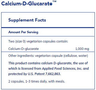 Pure Encapsulations Calcium d-Glucarate 60c