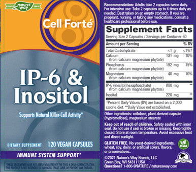 Natures Way Cell Forte w/IP-6 & Inositol 120vc
