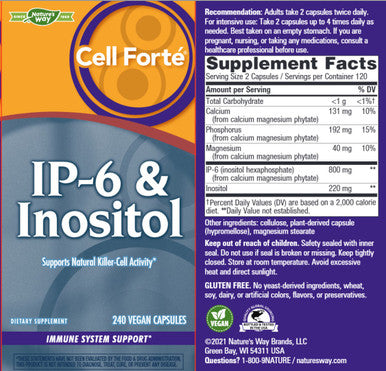 Natures Way Cell Forte w/IP-6 & Inositol 240vc
