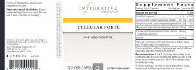 Integrative Therapeutics Cellular Forte w/IP-6 & Inositol 120T