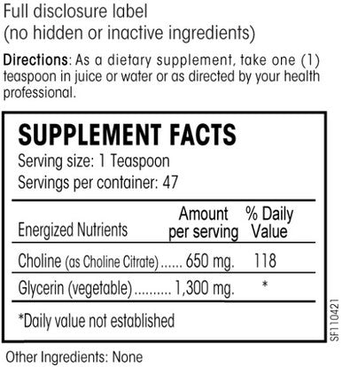 Perque Choline Citrate 7.86oz