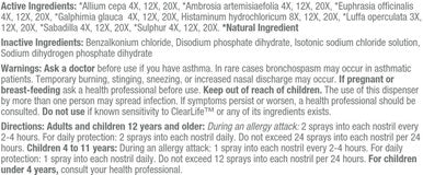 MediNatura ClearLife Allergy Spray 0.68oz (20ml)