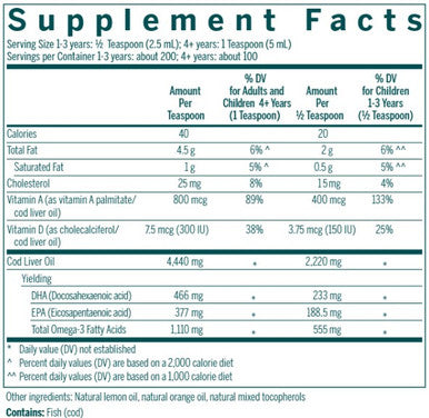 Genestra Cod Liver Oil Forte 16.9oz (500ml)