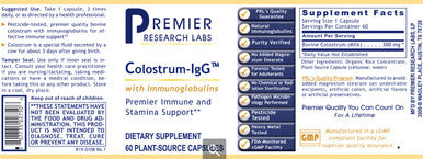 Premier Research Labs Colostrum-IgG 90c