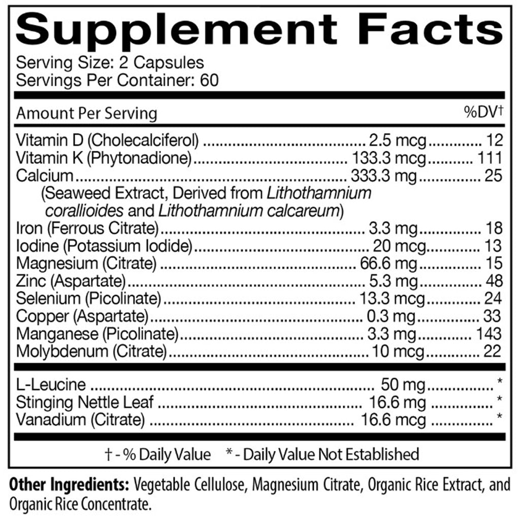 D'Adamo Personalized Nutrition Phytocal Multimineral (Type O) 120c