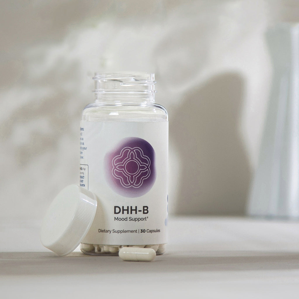 InfiniWell DHH-B supports sleep, product label, nerves and emotional balance, mood