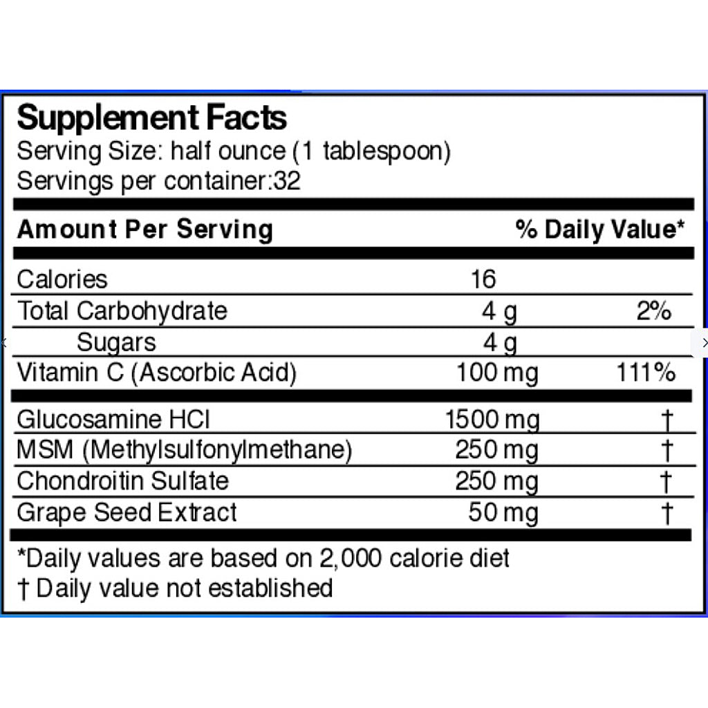 Dr's Advantage Liquid Glucosamine 1500-Chondroitin-MSM 16oz