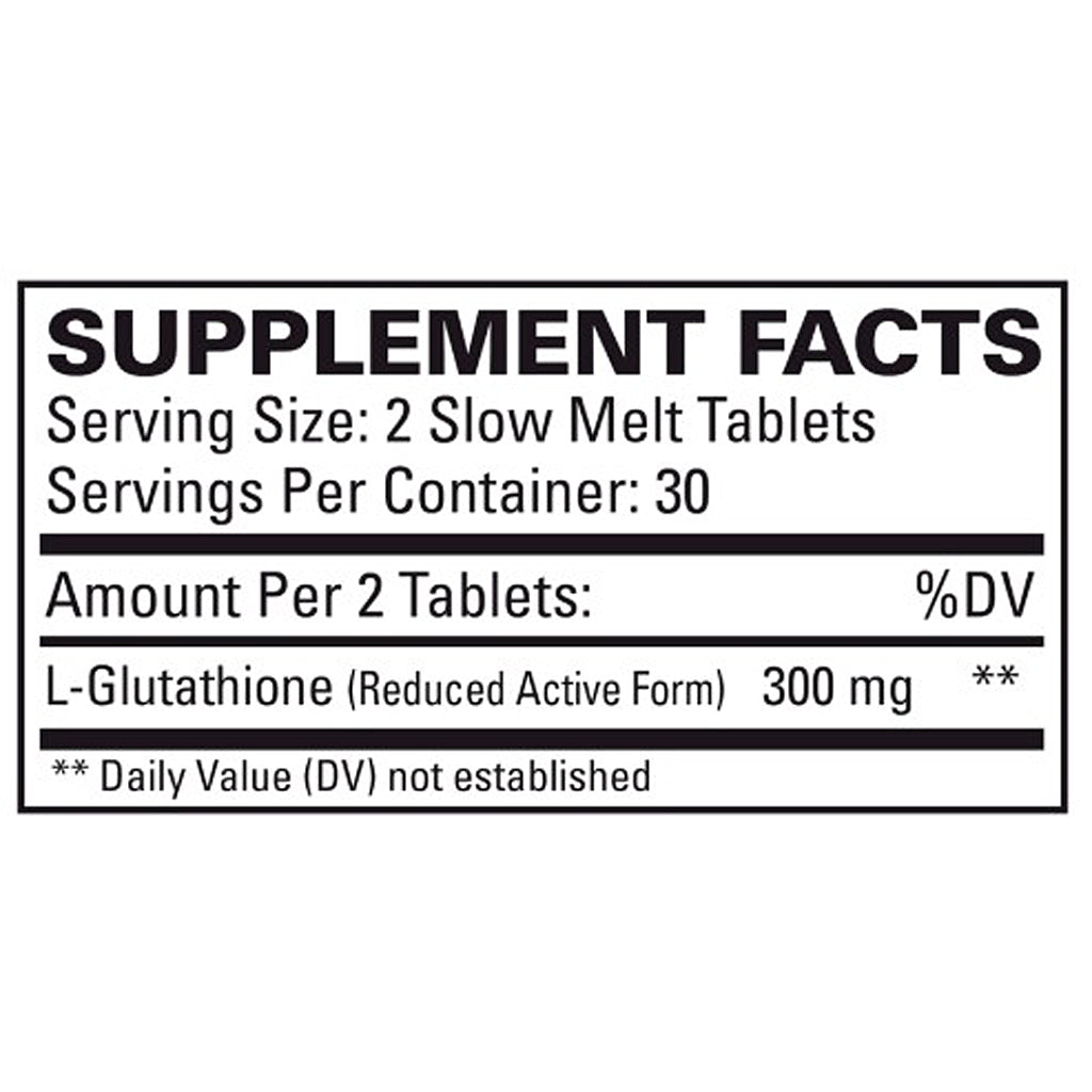 EuroMedica Clinical Glutathione 60 Slow Melt