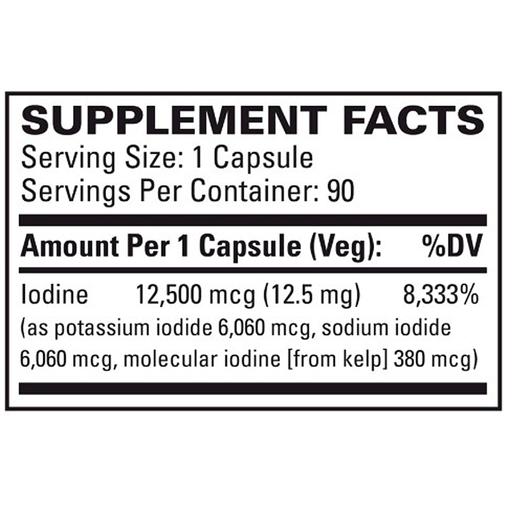 EuroMedica Tri-Iodine 12.5mg 90c