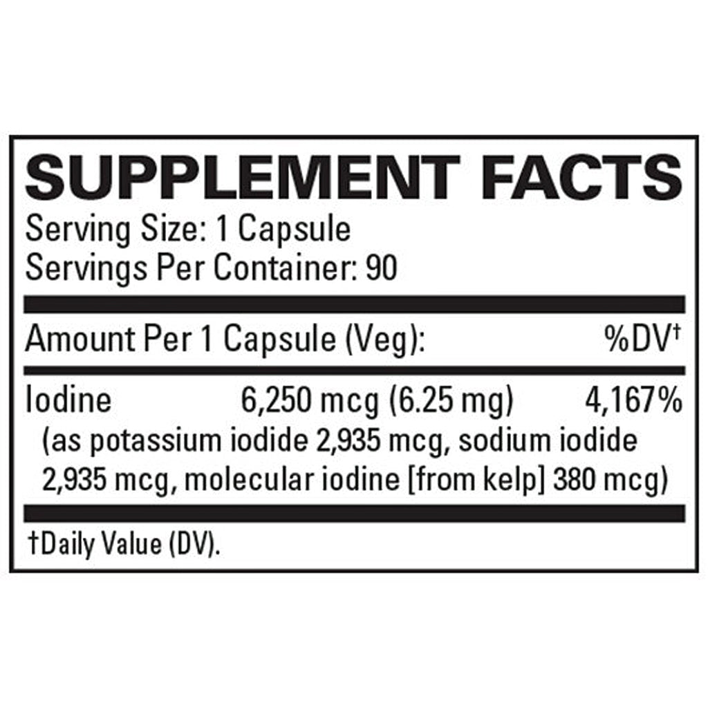 EuroMedica Tri-Iodine 6.25mg 90c