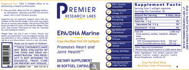 Premier Research Labs EPA/DHA Marine 90 softgel capsules