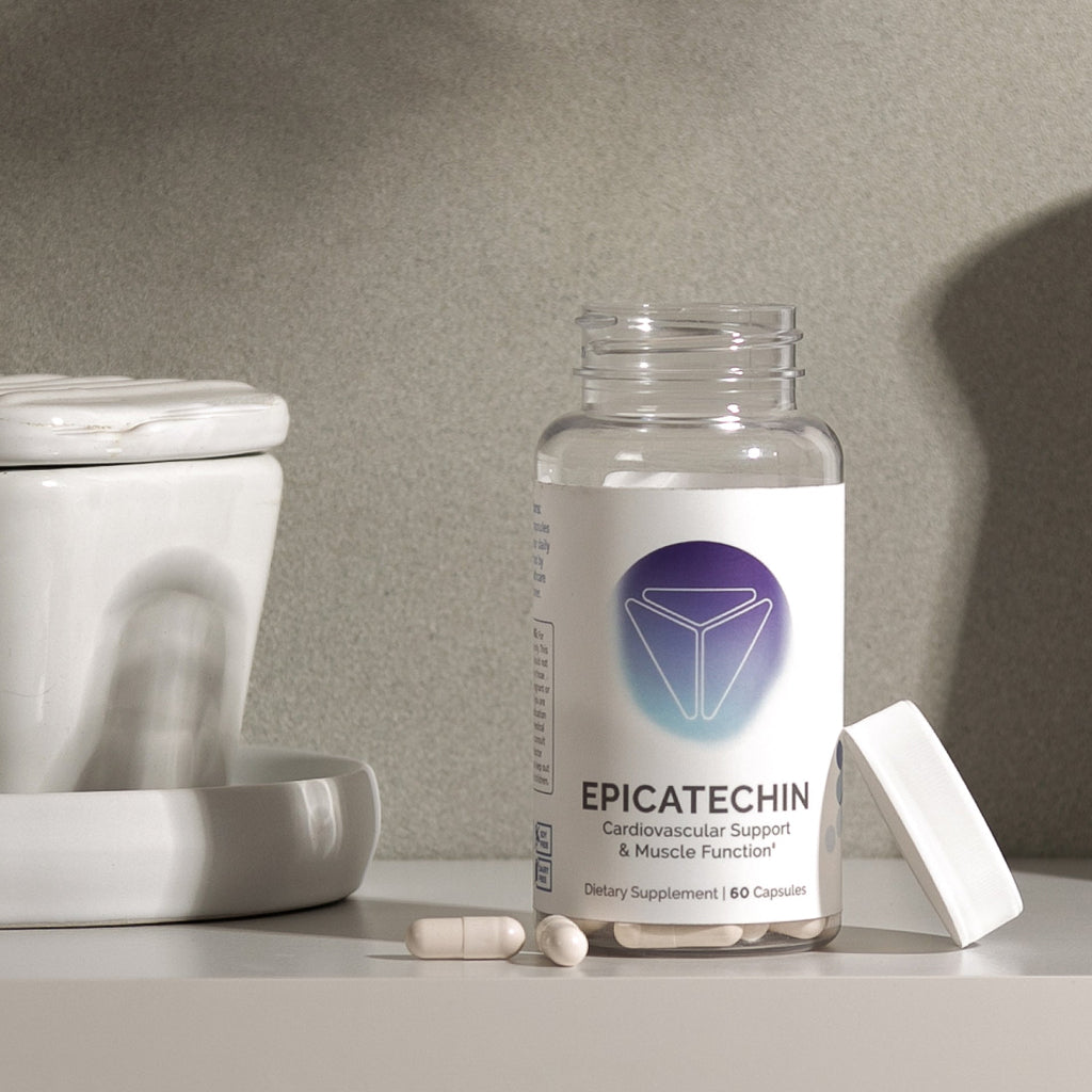infiniwell epicatechin, product label, cardiovascular, muscle growth,muscle function