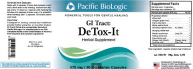 Pacific Biologic GI Tract: DeTox-It 90vc