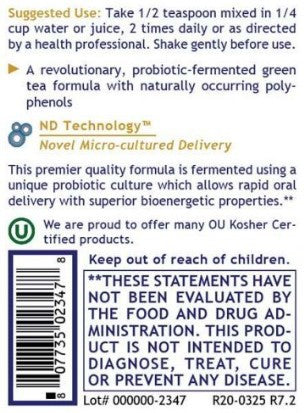 Premier Research Labs Green Tea-ND 8 oz Liquid
