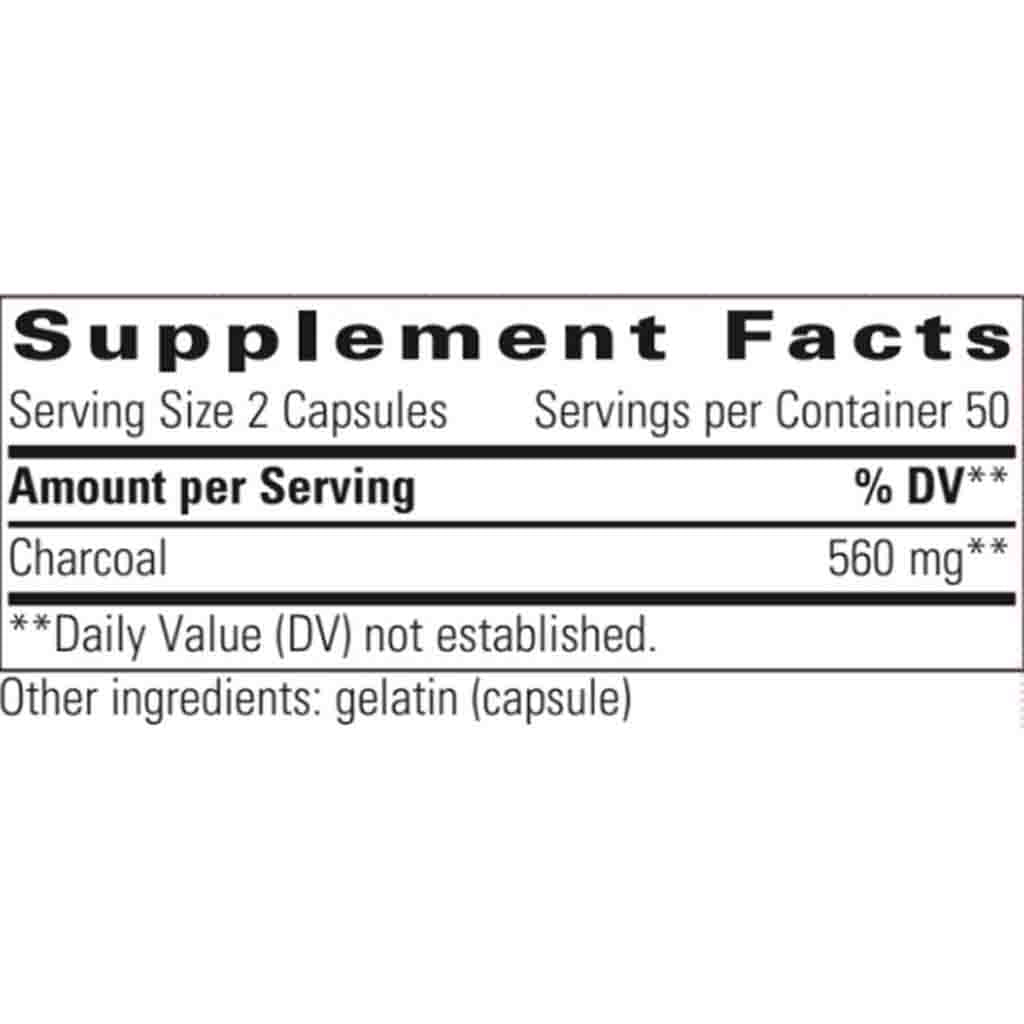 Integrative Therapeutics Activated Charcoal 100c