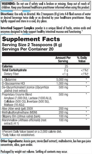 Nutra BioGenesis Intestinal Support Complex 160grams