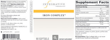 Integrative Therapeutics Iron Complex 90sg