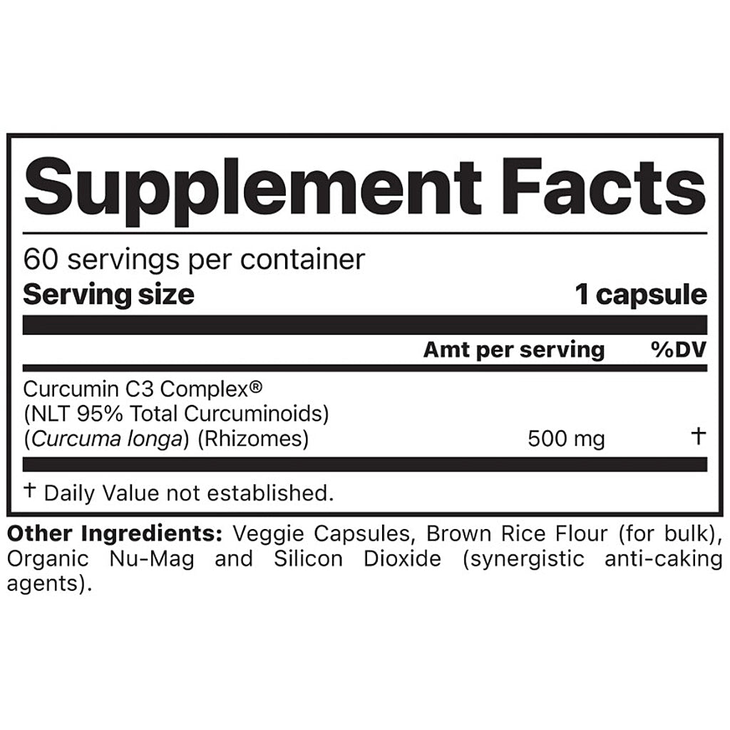 Jigsaw Health Curcumin C3 Complex 60 capsules