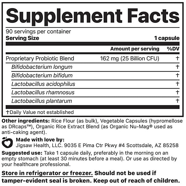 Jigsaw Health Essential Blend Probiotics 90c