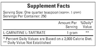 Cardiovascular Research L-Carnitine Pwd 250grams