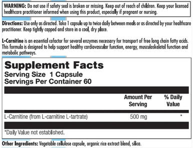 Nutra BioGenesis L-Carnitine 60c