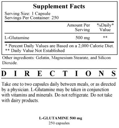 Ecological Formulas L-Glutamine 250c