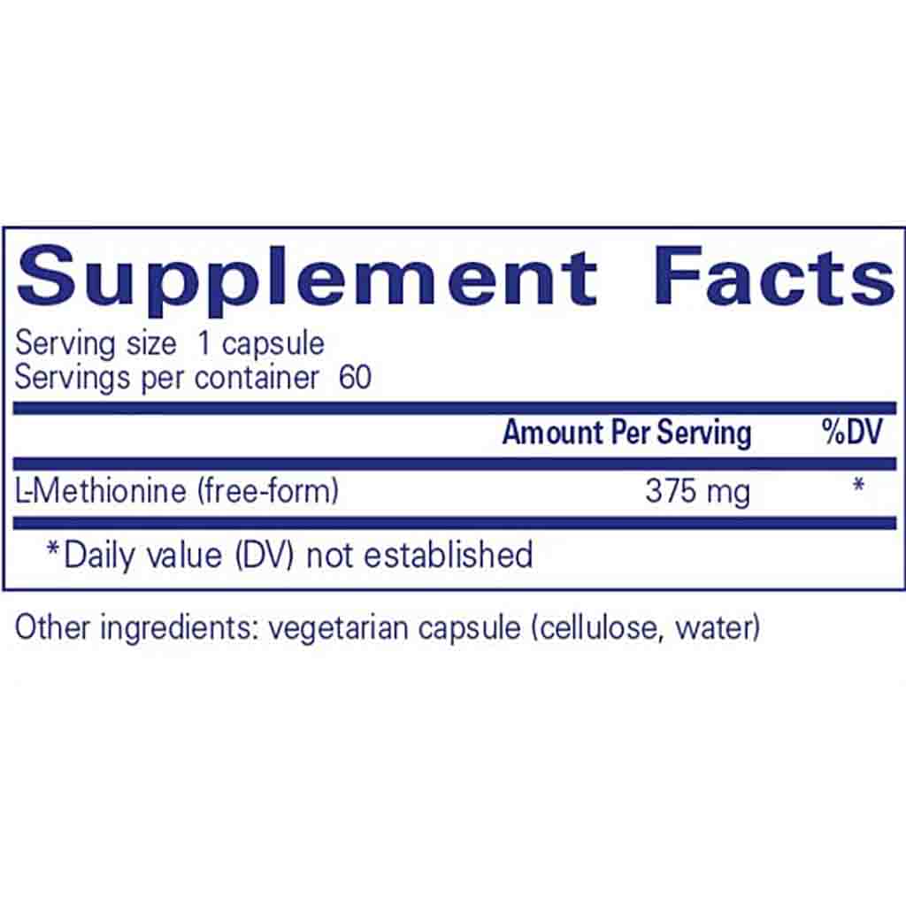 Pure Encapsulations L-Methionine 60c