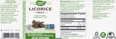 Natures Way Licorice Root 100c