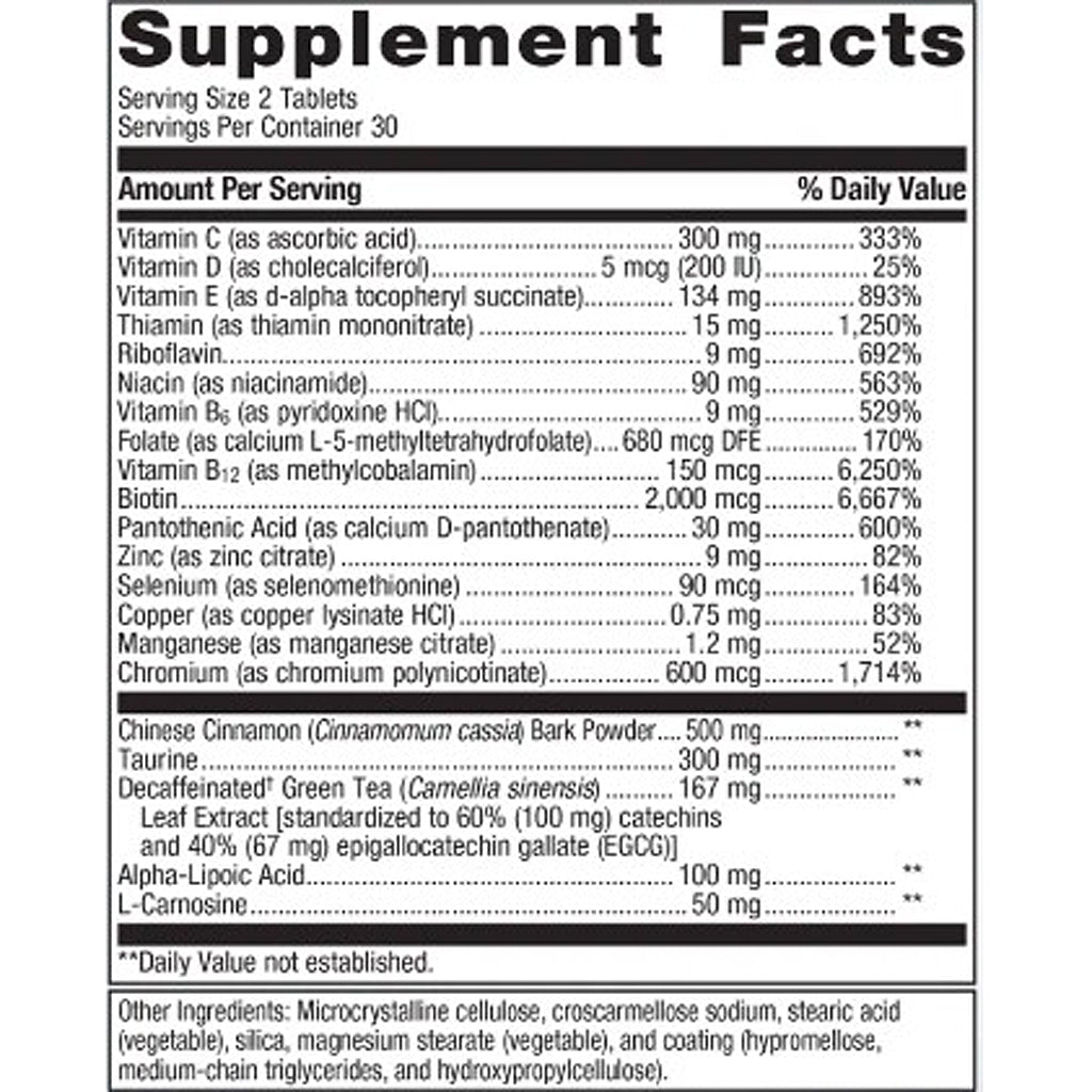 Metagenics MetaGlycemX 60t