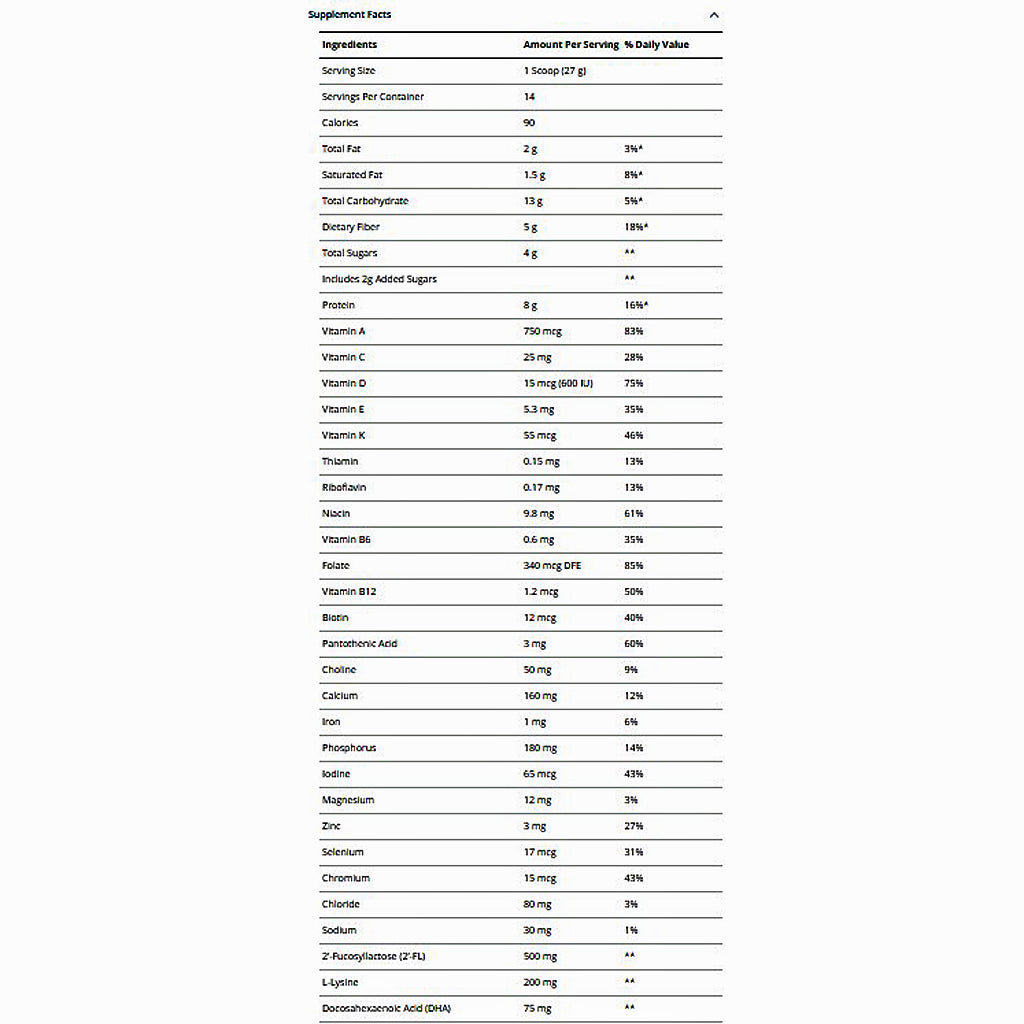 Metagenics MetaKids Nutrition Powder Vanilla 378 grams