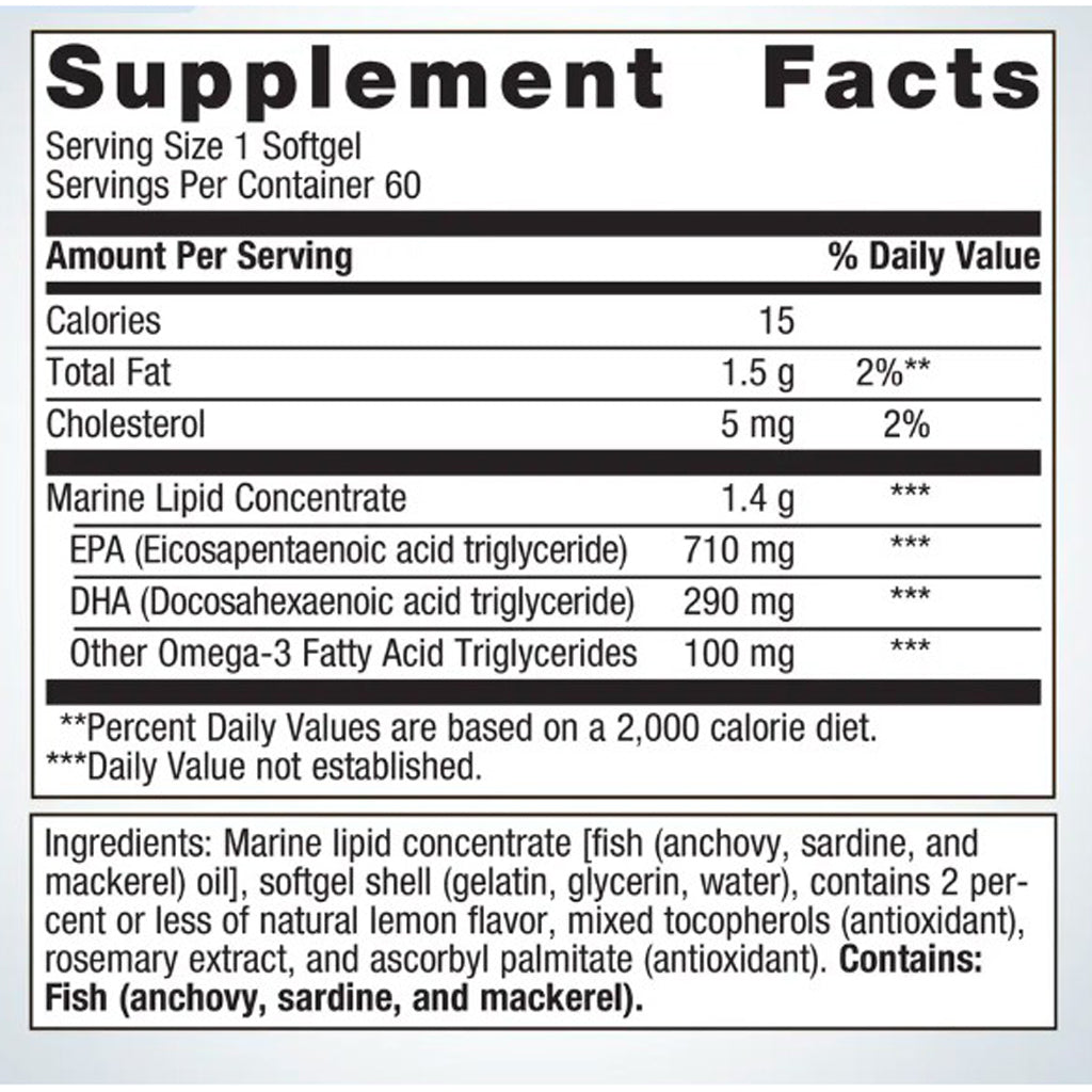 Metagenics OmegaGenics Fish Oil EPA-DHA 1000 60sg
