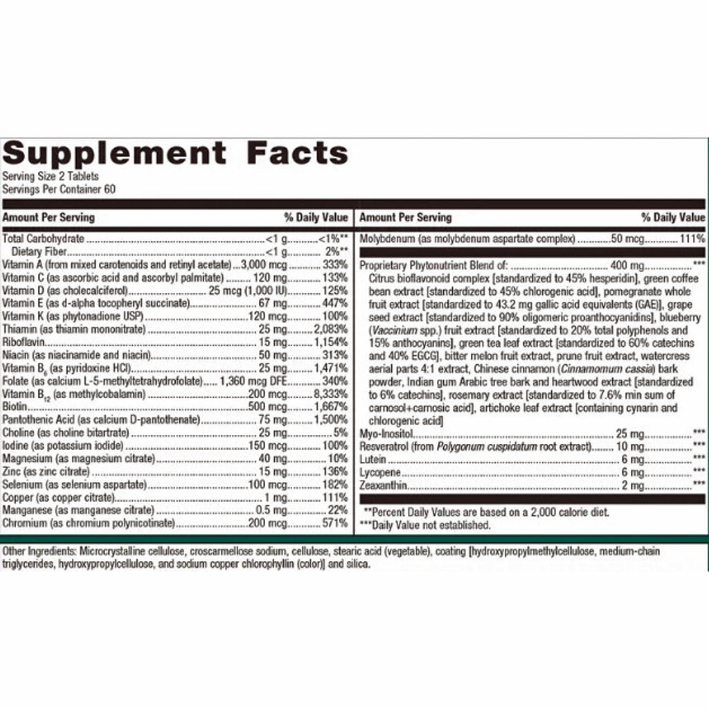 Metagenics Phytomulti 120 Tablets