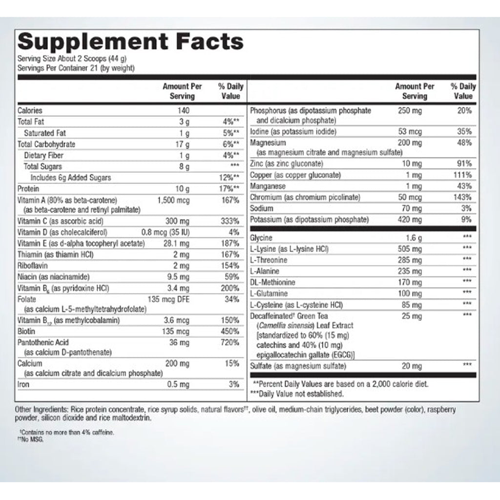 Metagenics UltraClear Plus Detox Powder Berry 21svgs