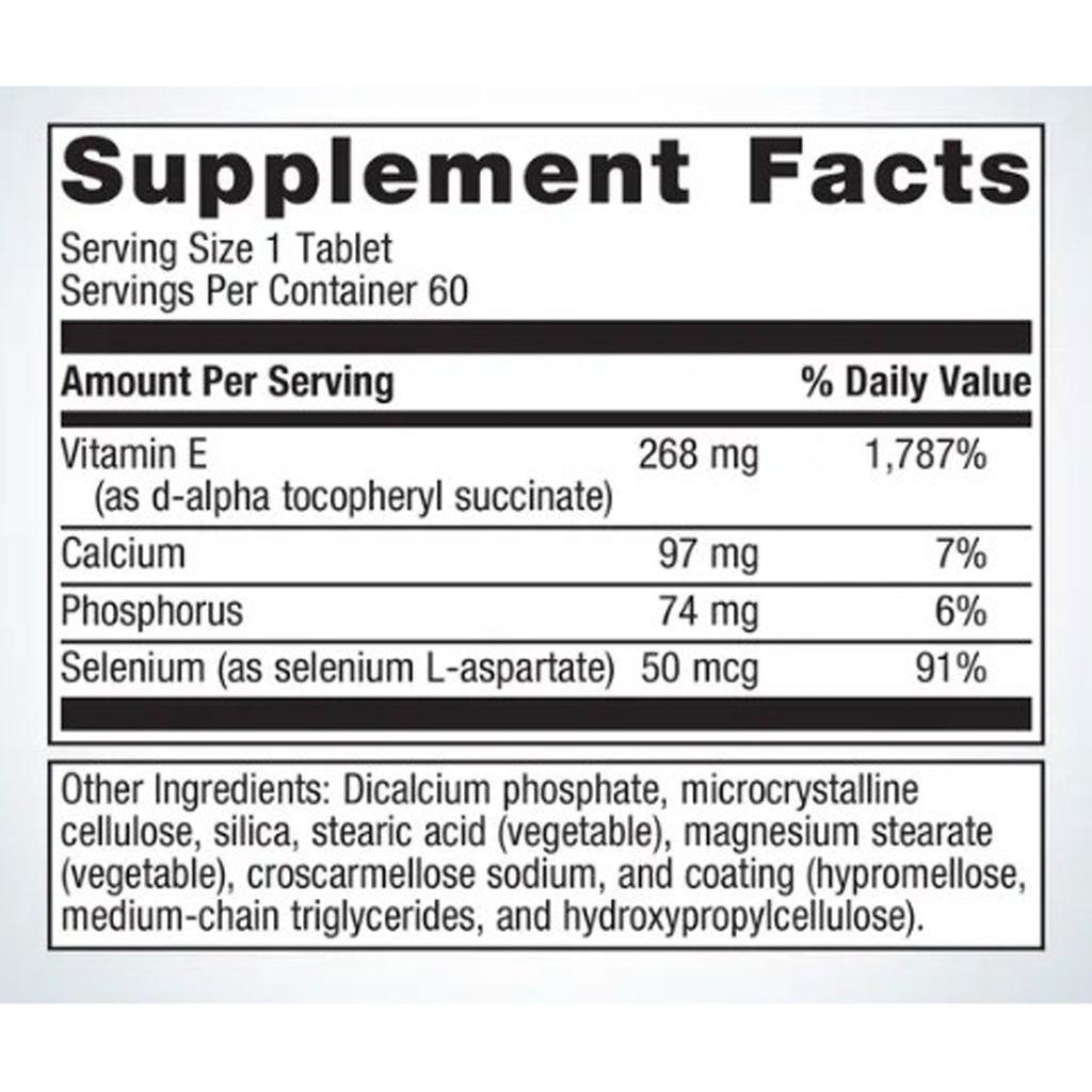 Metagenics E + Selenium 60t