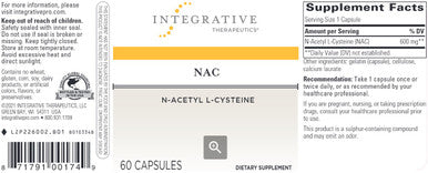 Integrative Therapeutics NAC 600mg 60c