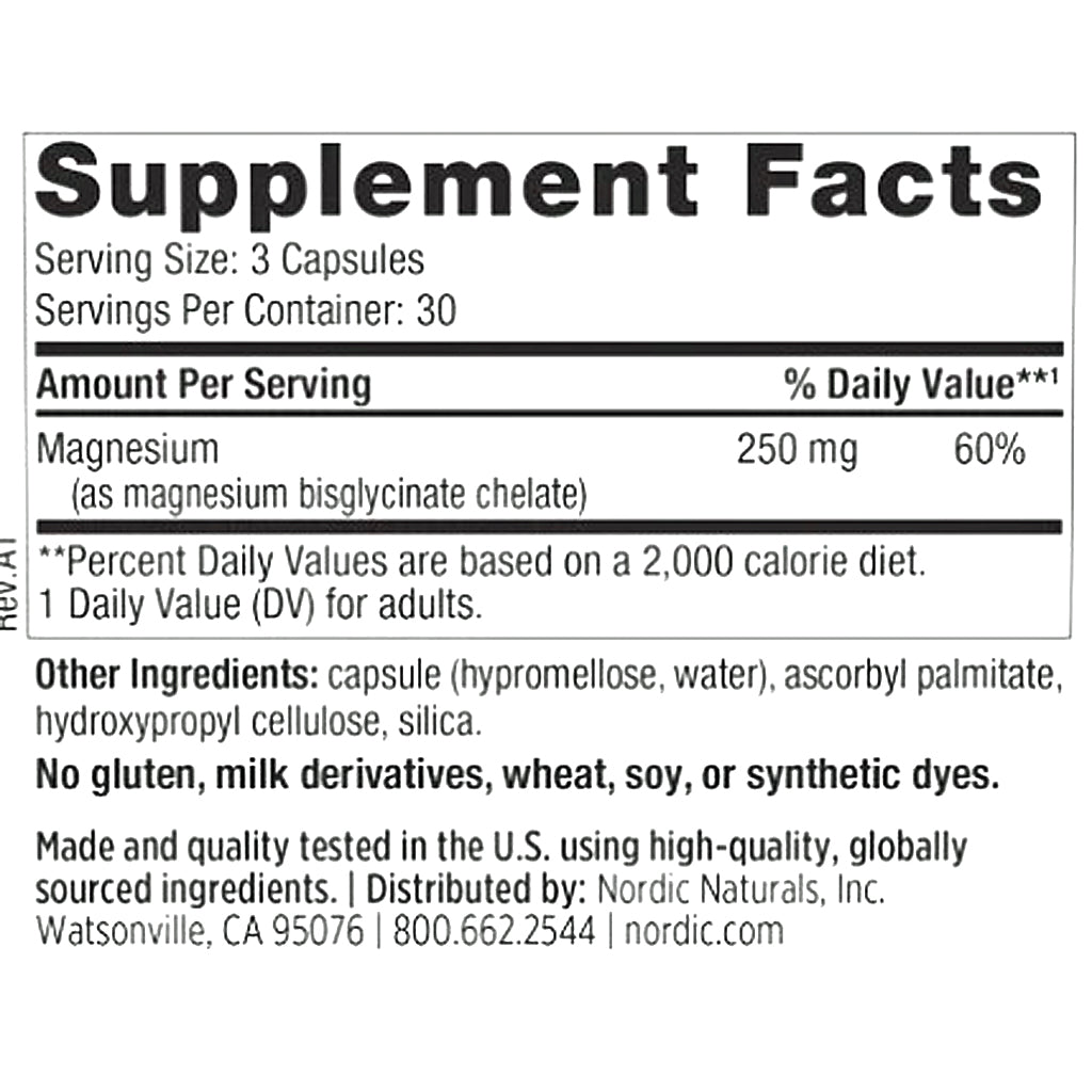 Nordic Naturals Magnesium Glycinate 90 caps