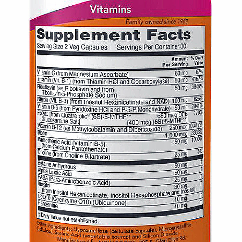 Now Co-Enzyme B-Complex 60vc