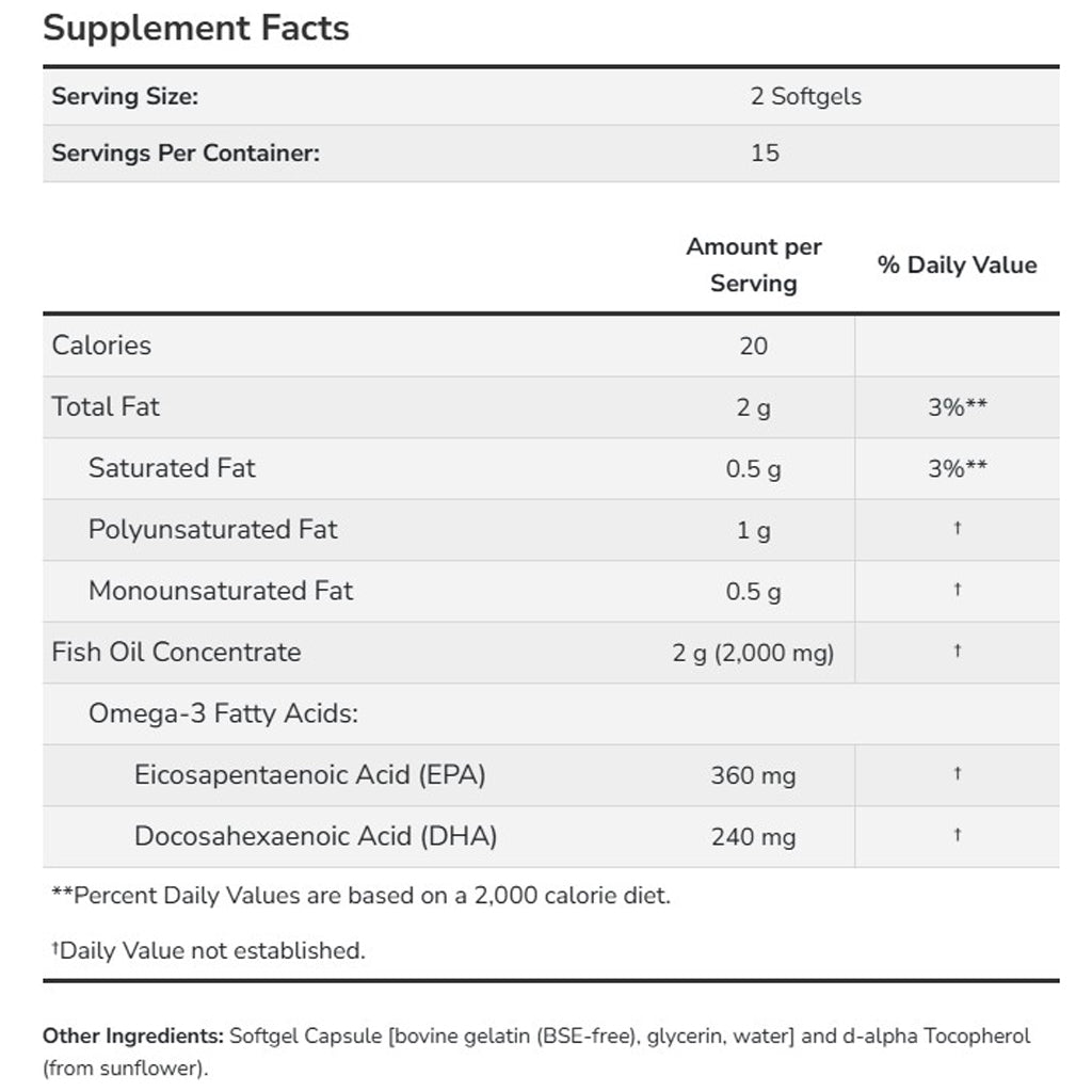NOW Omega-3 Molecularly Distilled 200sg