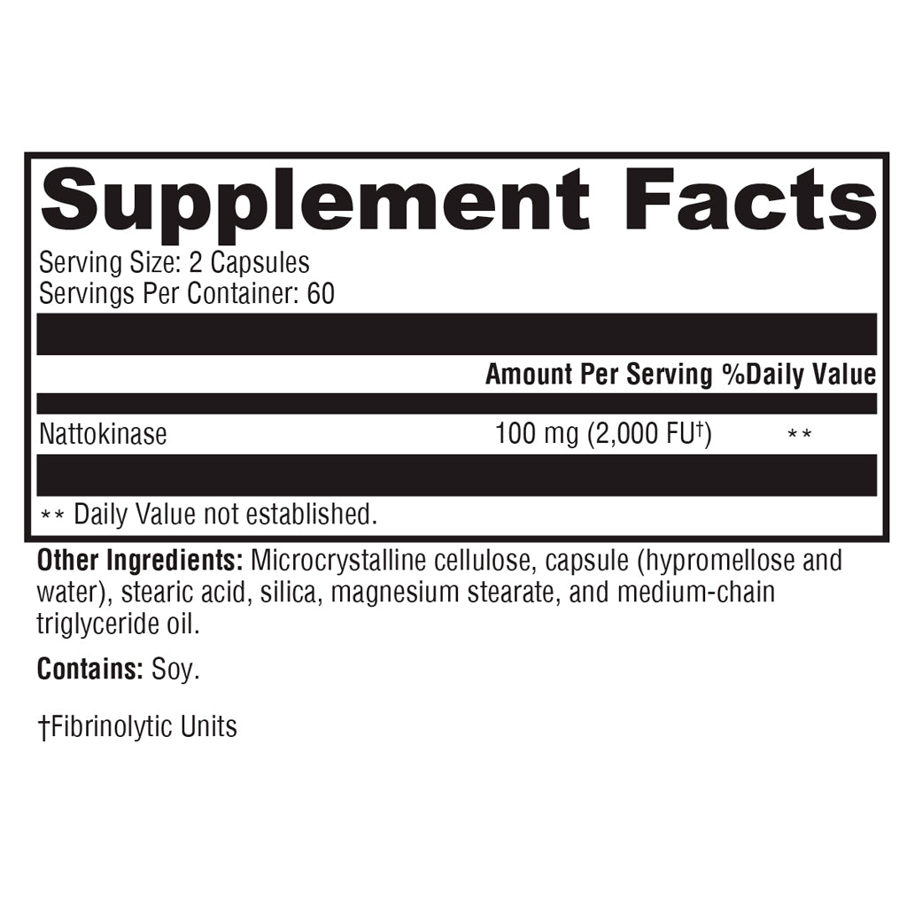 Xymogen Nattokinase 120c