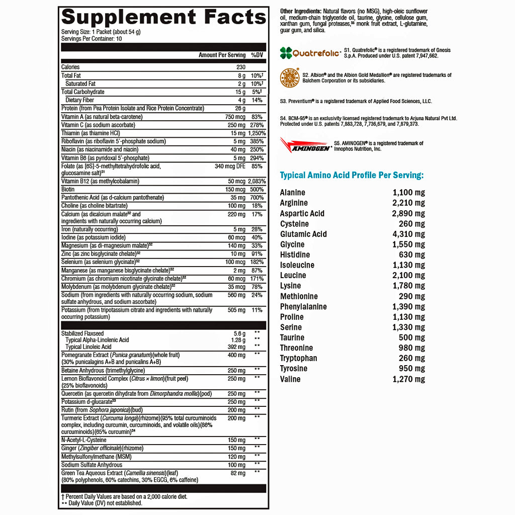 Xymogen OptiCleanse GHI Chai Sugar & Stevia Free 10 servings